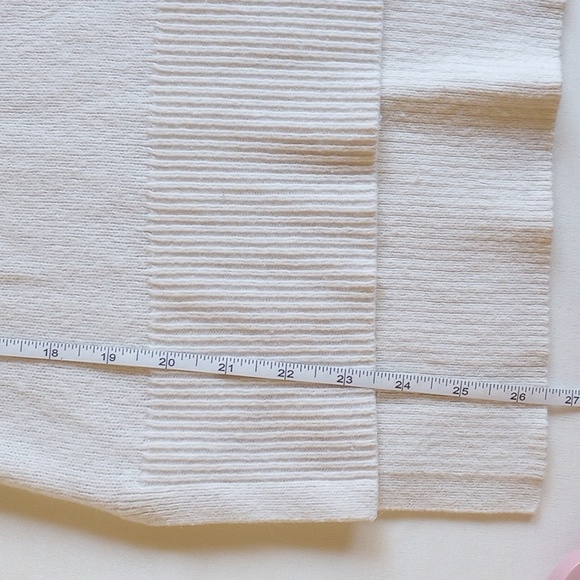 Gap Oversized Wool-Blend Hi-Lo Sweater M Ivory Gray *50off3* - Picture 6 of 6